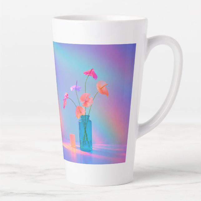 Tasse Neon Bloom Latte (Droite)