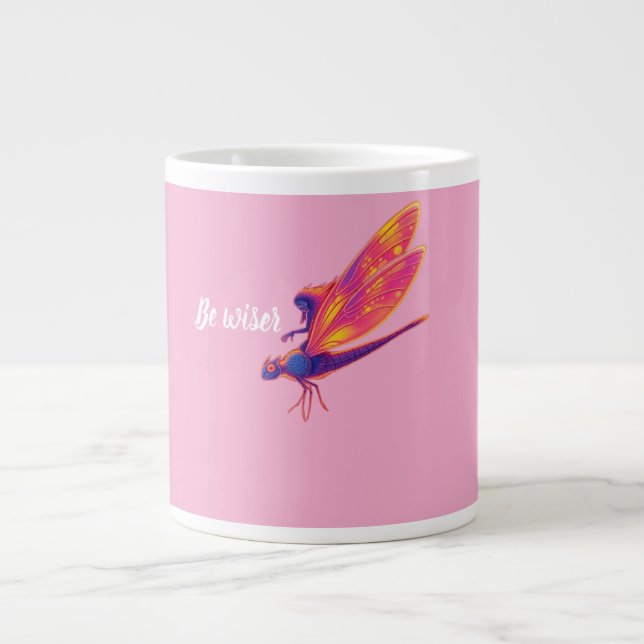 Tasse Neon Dragonfly – Transformation de la nature (Devant)