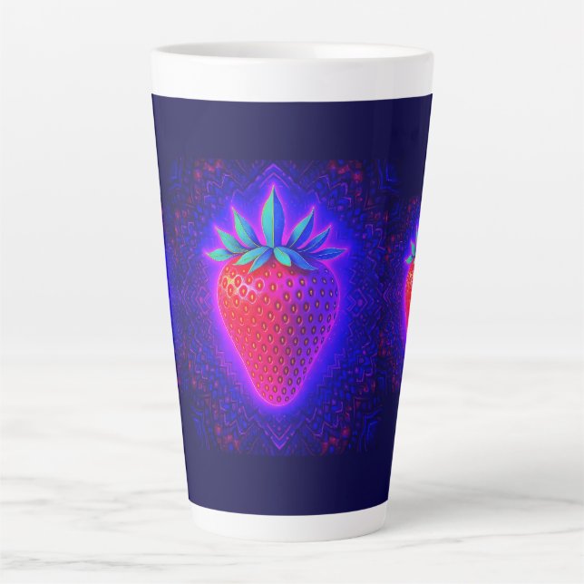Tasse Neon Strawberry vivid Look Latte (Devant)