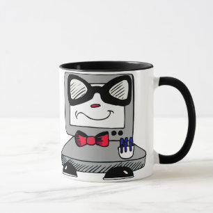 Tasse nerd de geek d'ordinateur