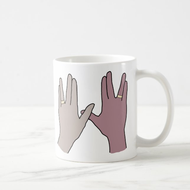 Tasse nerd de graphique d'amour de mariage de geek (Droite)
