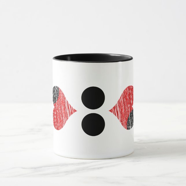 Tasse Noir & Rouge (Centre)