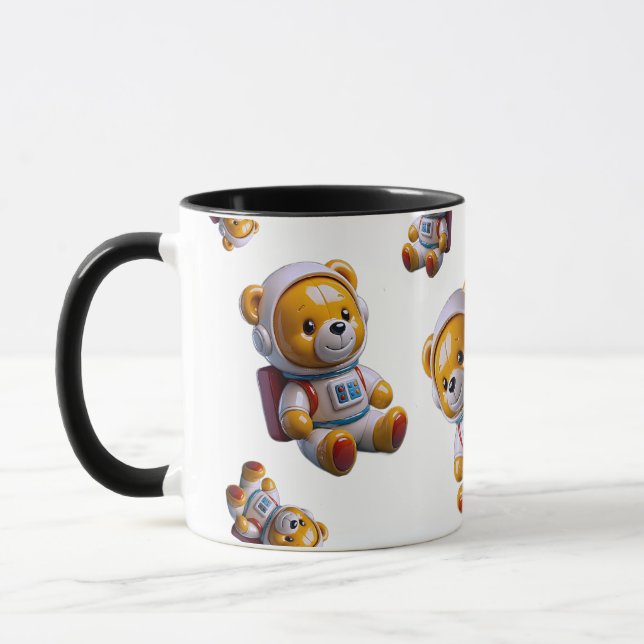 Tasse noire Astronaute Teddy (Gauche)