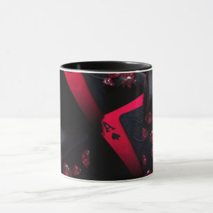 Tasse noire d'art abstrait moderne en ligne Co m