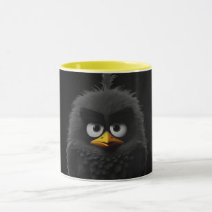 Tasse noire d'art de ligne abstrait moderne Co m