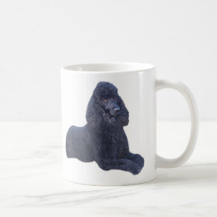 Tasse noire de caniche que j'adore
