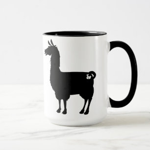 Tasse noire de lama