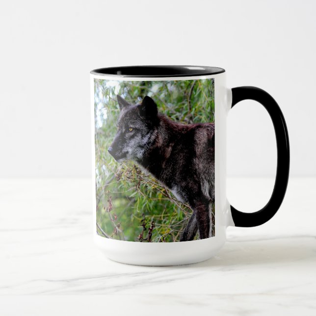 Tasse noire de loup (Droite)