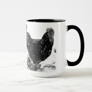 Tasse noire et blanche de géant du Jersey
