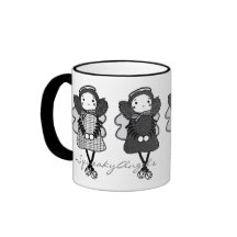 Tasse noire et blanche de SqueakyAngels