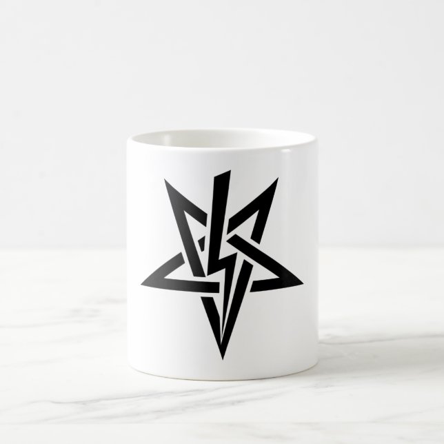 Tasse noire simple d'Anton Szandor LaVey Sigil (Centre)