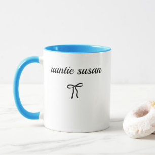 Tasse Nom de Tante Personnalisée Meilleure Tante C