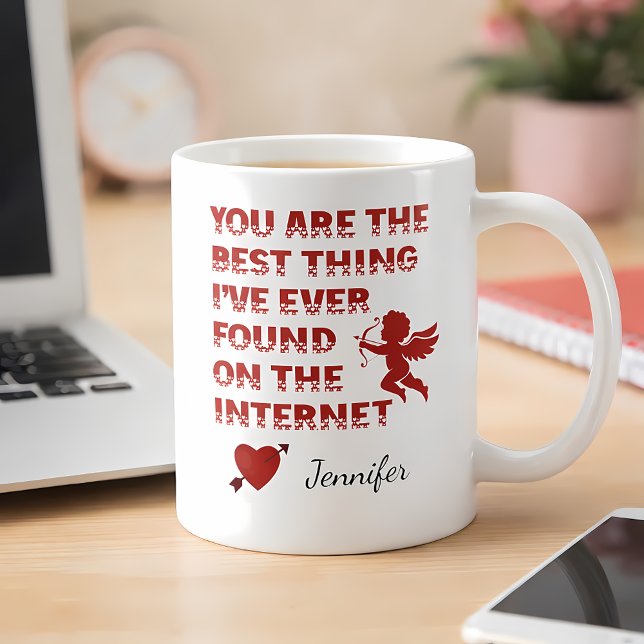 Tasse Nom Personnalisé | Cadeau Drôle de Rencontre (Custom Name Mug – Funny Online Dating Gift)