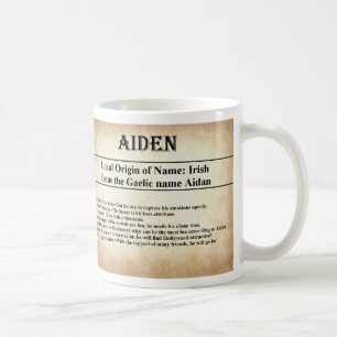 Tasse nommée de signification - Aiden