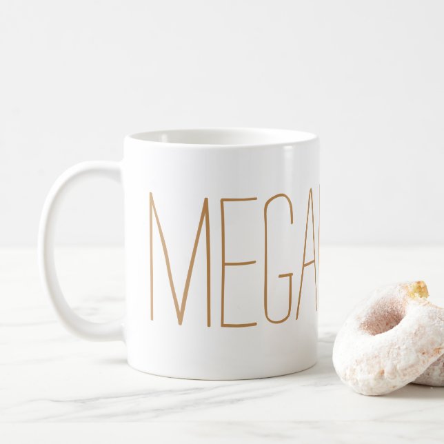 tasse nommée personnalisée (Avec donut)