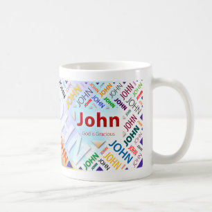 Tasse nommée personnalisée John
