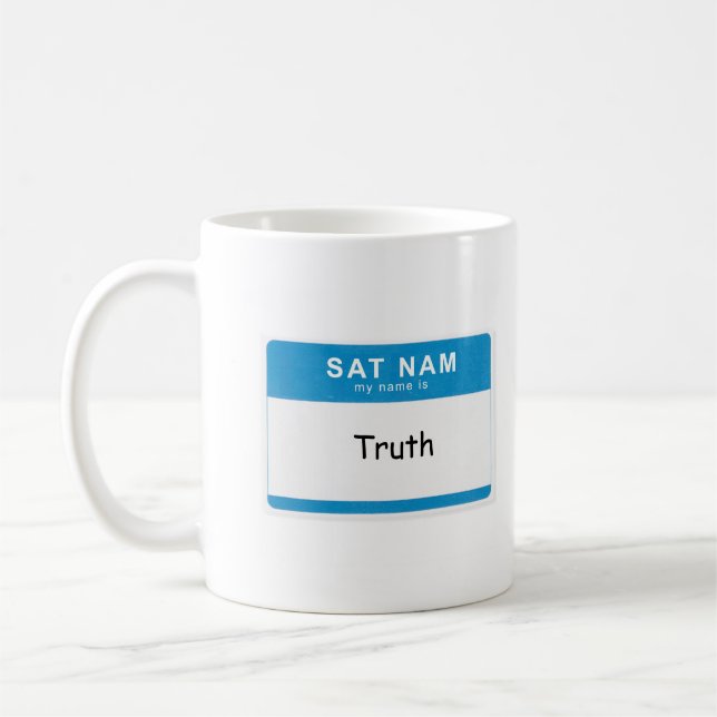Tasse nommée spirituelle faite sur commande : SAT (Gauche)