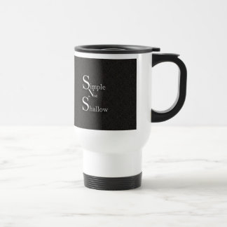 Tasse non peu profonde simple de voyage