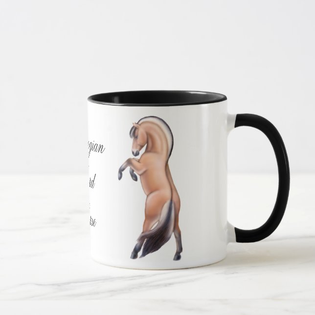 Tasse norvégienne personnalisable de cheval de (Droite)