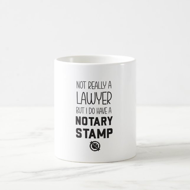 Tasse Notaire Pas Avocat Mug Drôle (Centre)