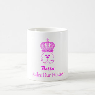 Tasse Notre Chien Règne Sur Notre Maison