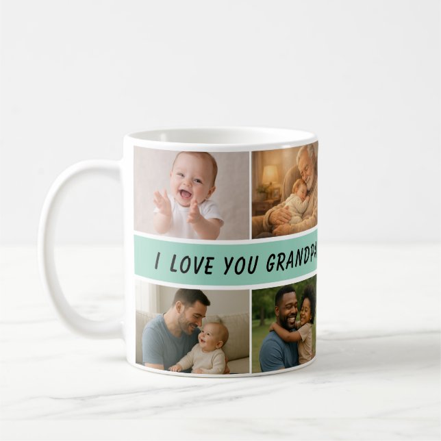 Tasse Nous t'aimons Papi | Bonne Fête des Grands-P (Gauche)