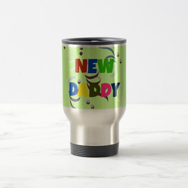Tasse "NOUVEAU PAPA" avec lettrage coloré (Centre)