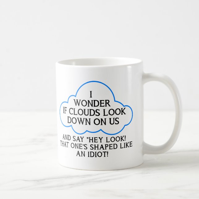 Tasse Nuages Nous Regardant Bizarrement (Droite)
