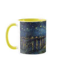 Tasse Nuit étoilée sur le Rhône – Inspirée de Van 