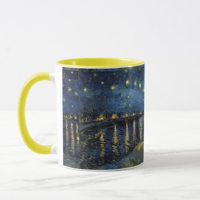 Tasse Nuit étoilée sur le Rhône – Inspirée de Van  (Gauche)