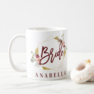 tasse nuptiale de douche de bachelorette floral de