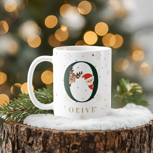 Tasse O Monogramme de Noël Personnalisée
