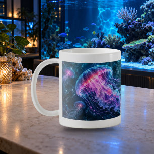 Tasse Océan Lumineux Méduse Électrique