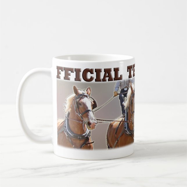 Tasse officielle belge de routier de cheval de (Gauche)