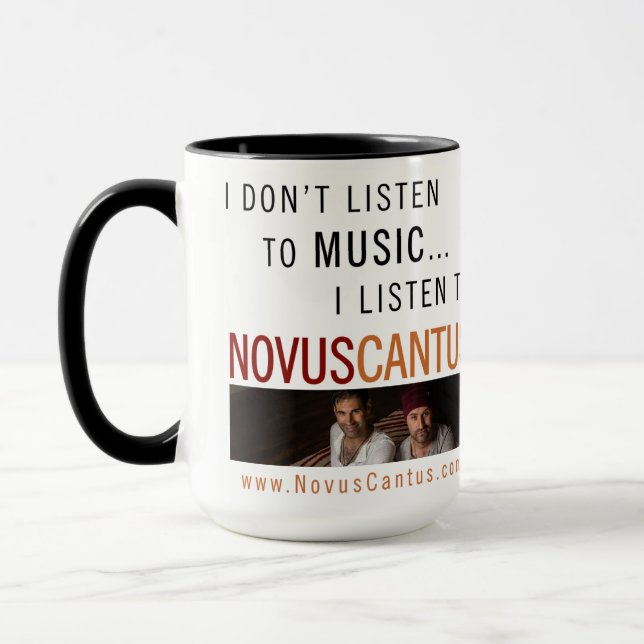 Tasse officielle de Novus Cantus (grands 15oz !) (Gauche)