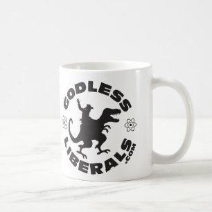 Tasse officielle libérale athée de logo