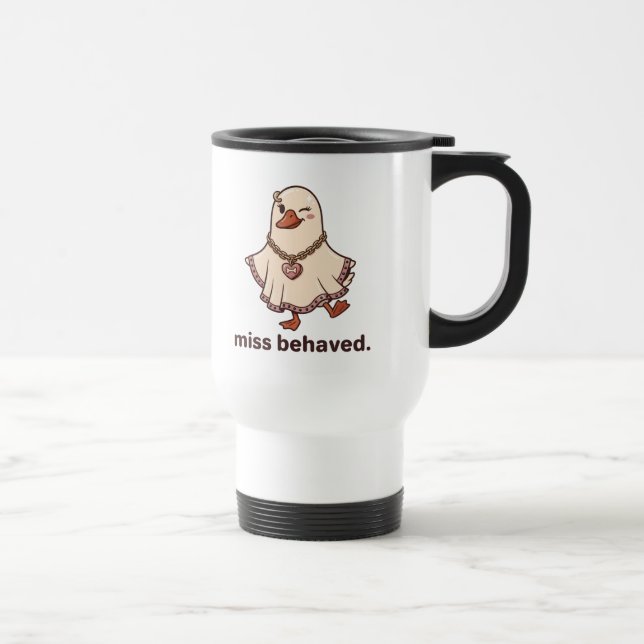 Tasse Oie Fantôme Mal Élevée, Cadeau Meilleure Ami (Droite)