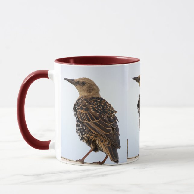 Tasse Oiseau Étourneau Sansonnet Européen (Gauche)