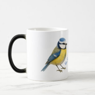 Tasse Oiseau Mésange Bleue Cadeau Ami de la Nature