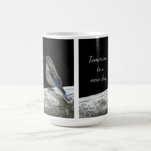 Tasse Oiseau sur une Clôture
