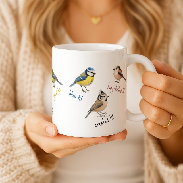 Tasse Oiseaux – Oiseaux de Jardin Peinture à l'Eau (Créateur téléchargé)