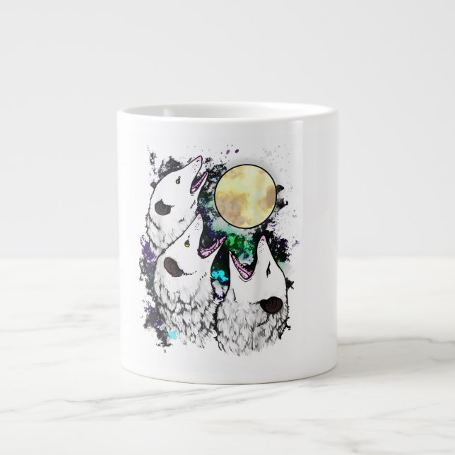 Tasse Opossum Drôle | Design de Lune de Possum Hur (Devant)