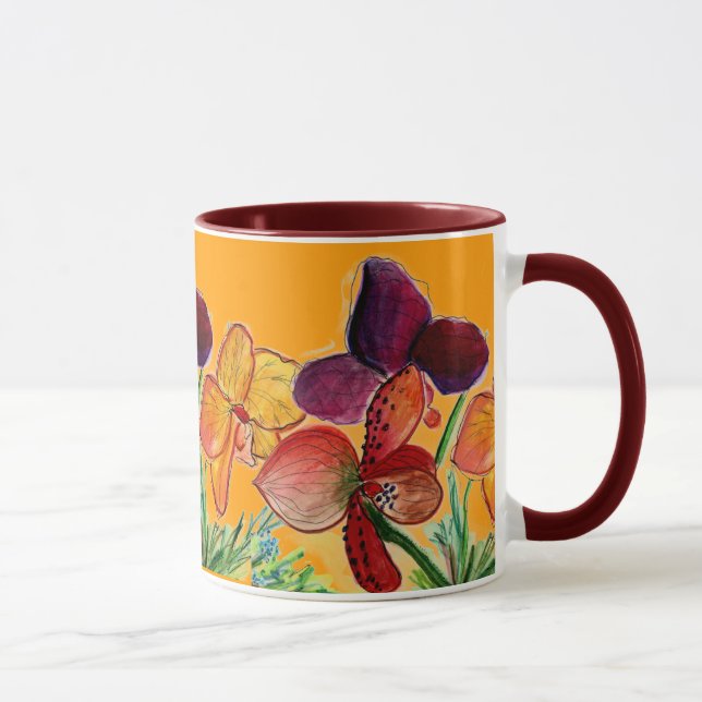 Tasse orange d'amusement (Droite)