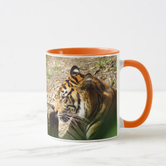 Tasse orange de tigre