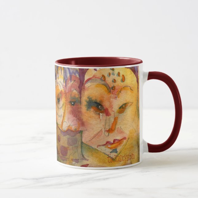 Tasse originale d'aquarelle des dames I (Droite)