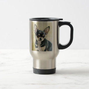 Tasse originale de voyage d'art de chien de