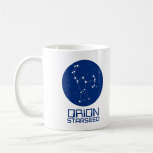 Tasse Orion Starseed – Design cosmique bleu et bla