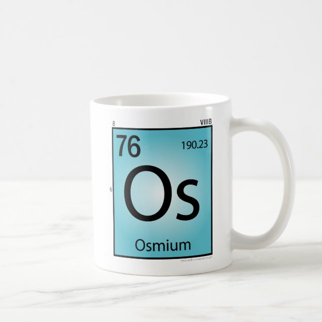Tasse (Os) d'élément d'osmium (Droite)