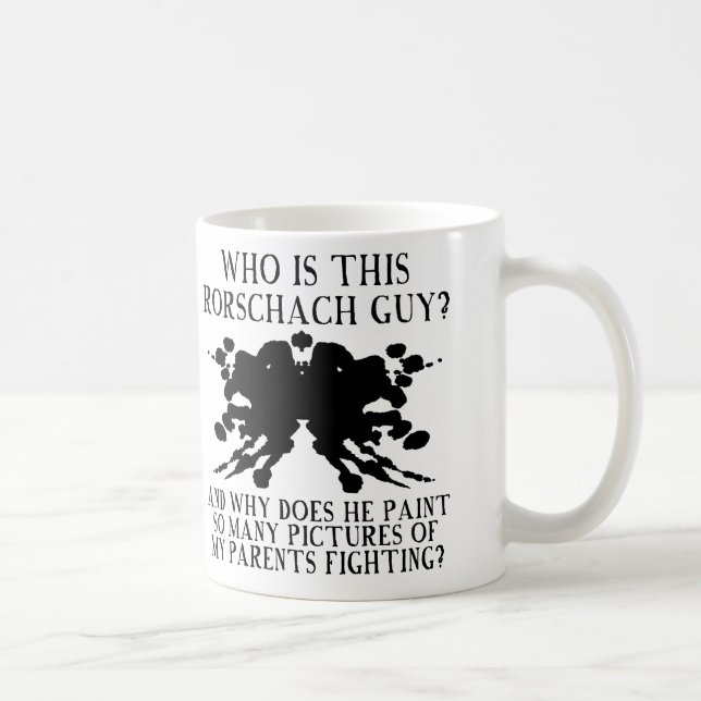 Tasse ou mug de voyage drôle avec le test de Rorsc (Droite)