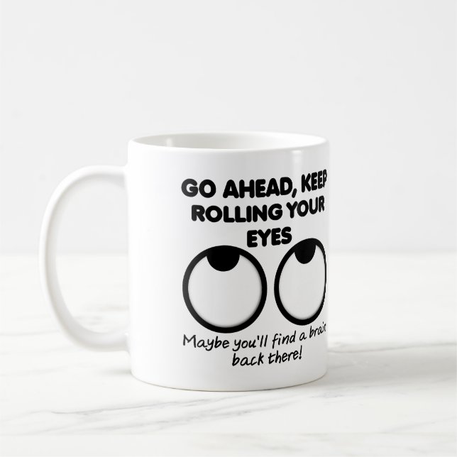 Tasse ou mug de voyage drôle "Continuez à rouler l (Gauche)